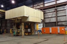 7800 Ton, Siempelkamp, down acting hydraulic press, 39.3" stroke, 72.8" daylight, 2000