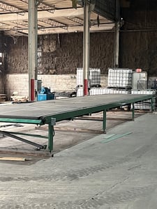 96" wide x 44' long, Belt Conveyor, variable speed, 2 HP, 480 V.