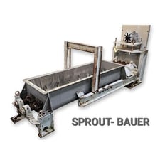Sprout Bauer #DA21-6, 21" W x 6' L Stainless Steel double agitation mixer feeder