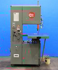 18" x 12" Grob #4V-18, vertical band saw, variable speed, air feed, 1" x 150" blade, 40-5000 FPM, tilt table