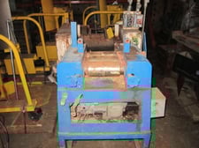 3.75" x 8" Other, 3 roll Mill, manual adjustment, water cooled, less motor
