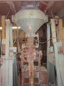 12.4 cu.ft. Crossley Economy, Conical Mixer, Carbon Steel, 40" diameter x 10" straight side, 5 HP, 1740 RPM