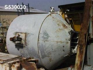 150 cu.ft. Conical Mixer, Carbon Steel, double Cone, 6' diameter x 6' straight side w/45 degree cone, 10 HP