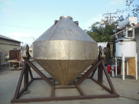 350 cu.ft. William Boulton, Conical Mixer, Stainless Steel, 9' 6" diameter x 24" straight side, 18"