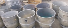 Hobart Mixing Bowls, Galvanized, 140 Quart, 22.5" diameter x 24" deep