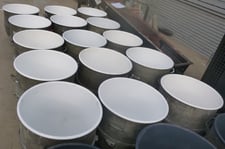 Hobart Mixing Bowls, Galvanized w/teflon coated (white), 140 Quart, 22.5" diameter x 24" deep