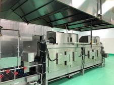 32" width x 300" L Fujimak #FGJOA30NL, 2-zone, 304 Stainless Steel belt feed conveyor oven