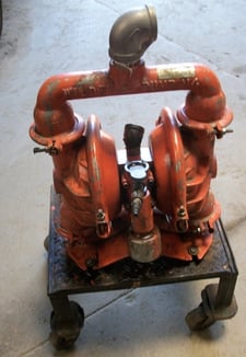 1.5" Wilden #M4, Diaphragm Pump, 316 Stainless Steel, 1.25" outlet, 73 GPM, 125 PSI