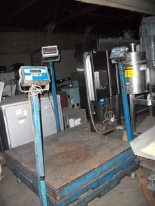 10000 lb. Rice Lake Weighing Systems #IQPLUS-355, Plarform Floor Scale, 48" x 48" scale, 115 V