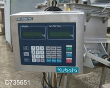 Kubota #KM-U600-WG, Dolly Scale, S/S, 28" W x 36" deep loading area, 100 V, weighs in kg