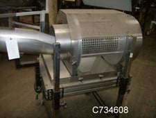 12" x 24" TEC Engineering Corp #Drum-Sep-Screen, Stainless Steel Rotary Screener, 1/2" diameter Perforations
