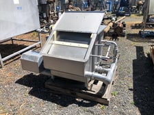 16" x 26" Rotary Screen, Stainless Steel, 2" inlet, 3/32" perforations