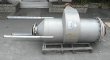 21" APV, Stainless Steel Cyclone Air Separator, 21" diameter x 48" straight side w/12" cone bottom, 7.5"