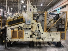 10000 lb. Perfecto, cradle straightener, 18" x .312", 7-roll straightener, coil cradle w/hold down