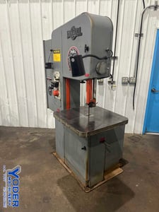 20" x 13" DoAll #2013, vertical band saw, 24" x24" table, table tilts, blade welder, 3 HP, 1987
