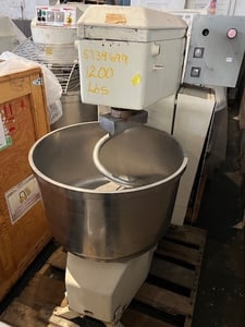 Pietro Berto, Spiral Dough Mixer, 200 lb., 25" diameter x 15" deep