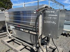 Lyco #7000, Peeler/Washer, 18" diameter x 80" L, 5" brush roller, 10 HP, 208-230/460V, 1750 RPM