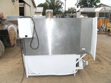 Rotary Drum Roaster, 30" diameter X 48" L, 8" x 6" inlet, 13" x 11" discharge, gas burner w/2" x 2" x 46"
