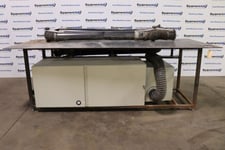 Trion #M3000B, media based air cleaner w/steel 10' x 4' grinding welding table workbench