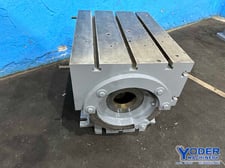 T-slotted universal box table, 22" x 30" x 24", table tilts