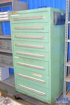 8 Drawer Vidmar cabinet, 30" W x 27-1/2" D x 59" H
