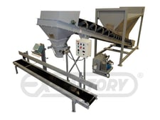 Express Scale #CM-780D-II, bagging system w/ conveyor, 3.5 cu.ft., 1280 Express digital read out