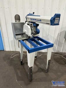Omga #RN-450FMUS, radial arm saw, 12" saw blade diameter, 27" x21" table, 4 HP, 2013
