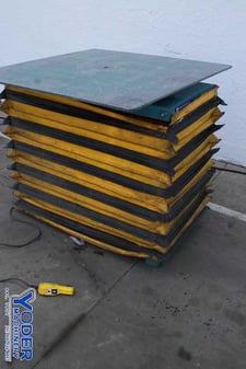4000 lb. Advance Production Production Tools, electric lift table, 48" x 48"