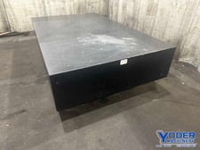 53-3/8" x 86-3/4" x 16" Black granite heavy duty plate, on stand