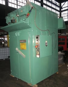 48" width x 72" H x 60" L Grieve, gas fired walk-in oven, 500°F, double doors w/ceramic fiber door gaskets