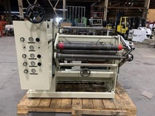 Arrow #325-21, 32" duplex slitter rewinder, 18" rewind diameter, 24" unwind diameter