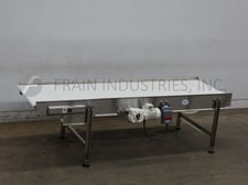 36" wide x 10' long, BMI, retracting nose, Stainless Steel conveyor, 3/4 HP drive