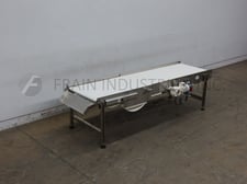 36" wide x 10.5' long, BMI, retracting nose, Stainless Steel conveyor, 3/4 HP drive