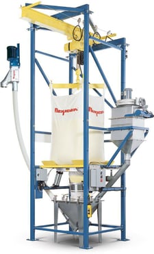 Super sack unloading & filtration system, Flexicon #BFC-C, bulk bag, rated up to 135 cu.ft. of product per