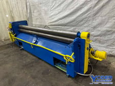 10' x 12 gauge Niagara #6-120, initial pinch plate bending roll, 7" roll diameter, 25 FPM, one shot lube