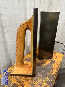 10-1/4" x 24-1/2" x 8-1/4" Angle plates, cast iron (2 available)