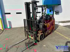 5000 lb. Tusk #500CG-16, LP gas forklift, 188" lift height, 42" fork length,side shift, 2008