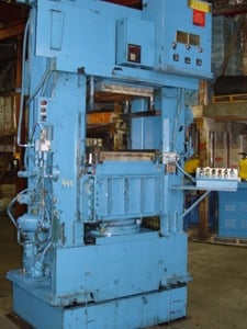 270 Ton, Rochart, 23" x25", up-act, slabside, electric platens, 20" daylight, 22" stroke, self-cont., #945