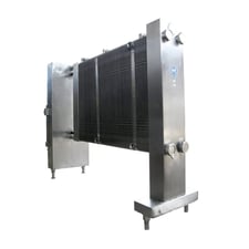 1490 sq.ft., APV, CR5, HTST Plate Heat Exchanger, (261) Stainless Steel Plates, 11' 7" L x 3' 5" W x 8' 6" H