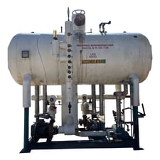 2105 gallons, RVS, Horizontal Ammonia Recirculator, 60" x 132" Tank, 300 psi @ 300 F, (2) 7.5 HP Pump Motors