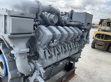 MTU #12V4000, engine, S/N 12V4000DDEC-R, rblt.