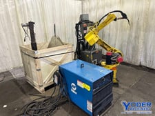 Fanuc, m- 16i, robot with Miller 452 welder, 2001