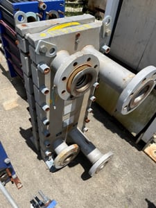 44 sq.ft., Alfa-Laval, TM10-BFD, plate heat exchanger, 20 bar @ 100°C, 20 plates, 1997
