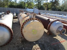 745 sq.ft., 140 psi shell, Manning & Lewis, 110 psi tube, 30" diameter x 12' 0" F/F, 350°F, 1999