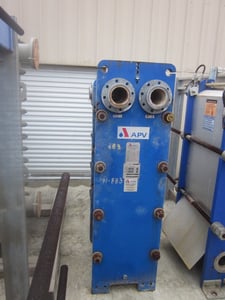 464 sq.ft., APV, R5MGS16, plate heat exchanger, 200 psi, 250&deg;F, 85 plates, 1998