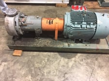 Flowserve Magnetive Drive Magnetic Drive Pump W/ Siemens 40 HP Electric Motor, Used