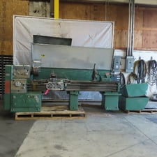 21" x 103" Yamazaki i Mazak engine lathe, 12" chuck, metric & standard threading