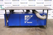 Trion #M3000B, media based air cleaner w/steel 4' x 8' x 3/4" grinding welding table workbench'