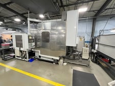 Kan #KH-6, CNC deburring washing machine, Fanuc 0iMB, 13.78" x13.78" table, 4th Axis, 2007