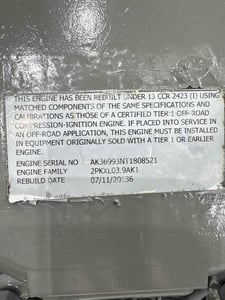 110 HP Perkins #1004-40T, Engine Assembly